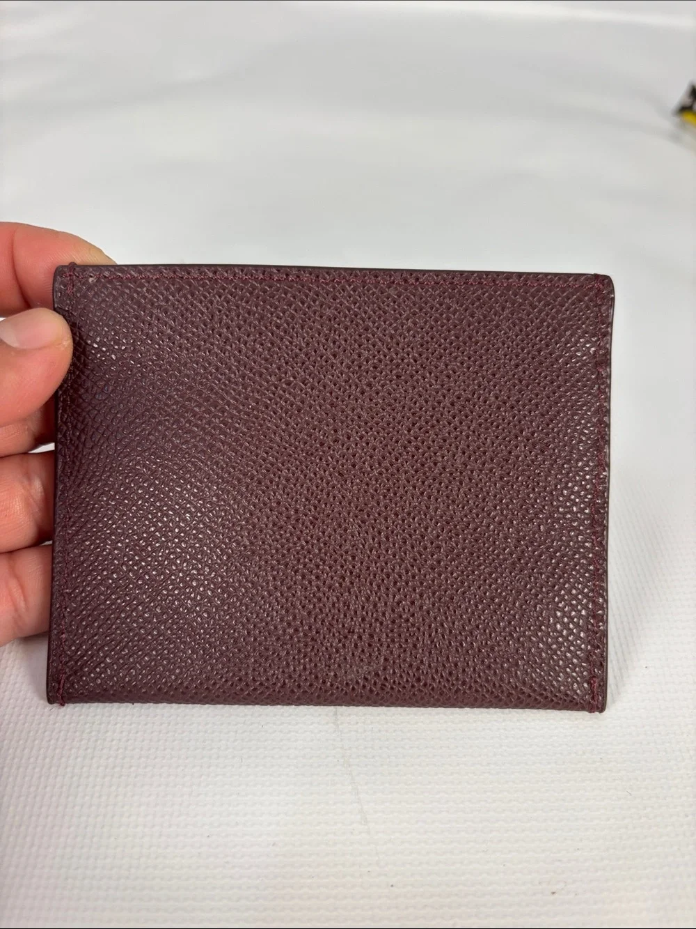 Coach Pink and Brown Pebbled Leather Card Holder